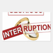 Sticker Rectangulaire Interruption Glorieuse : Un début en or (Devant)