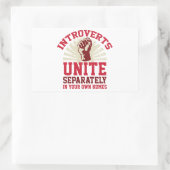 Sticker Rectangulaire Introverties Unite (Sac)