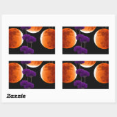 Sticker Rectangulaire Intrusion violette (Feuille)