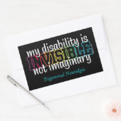 STICKER RECTANGULAIRE INVISIBLE...TN (Enveloppe)