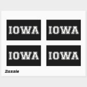 Sticker Rectangulaire Iowa (Feuille)