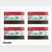 Sticker Rectangulaire Irak (Feuille)