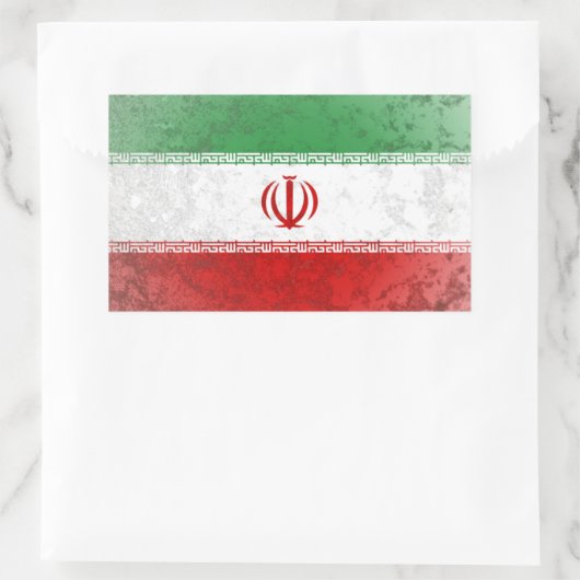 Sticker Rectangulaire Iran (Sac)