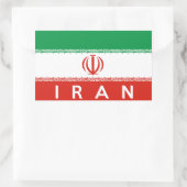 Sticker Rectangulaire iran nom du symbole du pays (Sac)