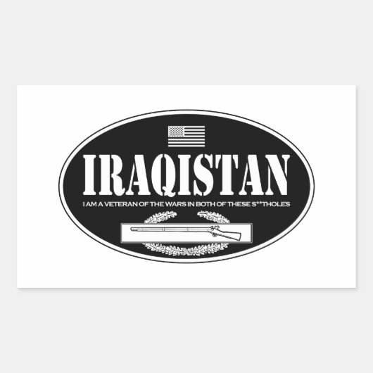Sticker Rectangulaire Iraq CIB (Devant)