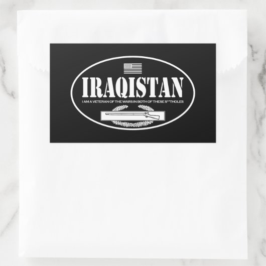 Sticker Rectangulaire Iraq CIB (Sac)