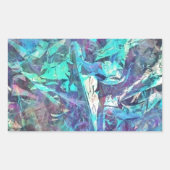 Sticker Rectangulaire iridescente (Devant)