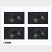 Sticker Rectangulaire Iris brillant (Feuille)