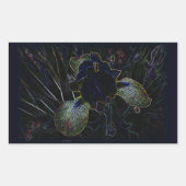 Sticker Rectangulaire Iris brillant (Devant)