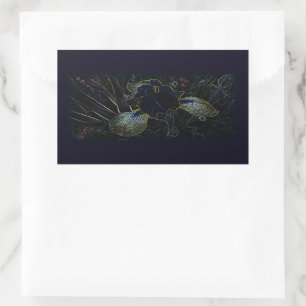 Sticker Rectangulaire Iris brillant
