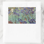 Sticker Rectangulaire Iris de Van Gogh Peinture Impressionniste (Sac)