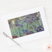 Sticker Rectangulaire Iris de Van Gogh Peinture Impressionniste (Enveloppe)