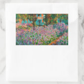 Sticker Rectangulaire Iris Jardin Monet Giverny fleurs (Sac)
