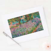 Sticker Rectangulaire Iris Jardin Monet Giverny fleurs (Enveloppe)