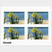 Sticker Rectangulaire Iris jaune à Lake Shore (Feuille)
