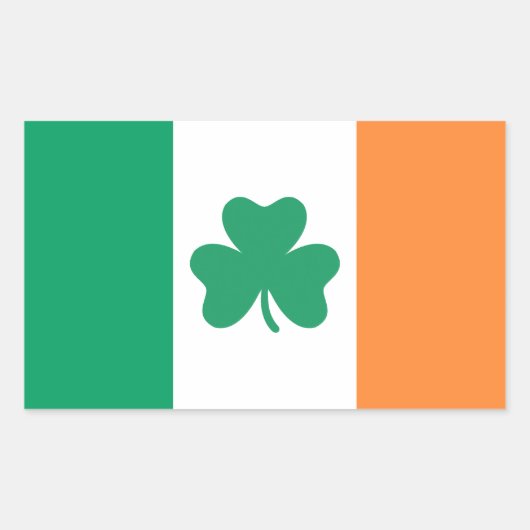 Sticker Rectangulaire Irlande (Devant)