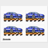 Sticker Rectangulaire IROC Bleu Z (Feuille)