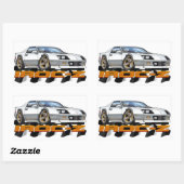 Sticker Rectangulaire IROC Z Blanc (Feuille)