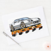 Sticker Rectangulaire IROC Z Blanc (Enveloppe)