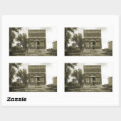 STICKER RECTANGULAIRE IRVING KANSAS POST OFFICE PHOTO MARSHALL COUNT KS (Feuille)