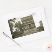 STICKER RECTANGULAIRE IRVING KANSAS POST OFFICE PHOTO MARSHALL COUNT KS (Enveloppe)