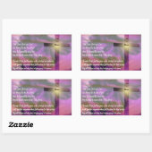 Sticker Rectangulaire Is Risen - Religious Easter Bible Verse (Feuille)