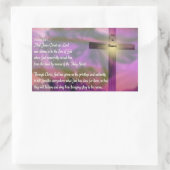 Sticker Rectangulaire Is Risen - Religious Easter Bible Verse (Sac)