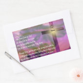 Sticker Rectangulaire Is Risen - Religious Easter Bible Verse (Enveloppe)