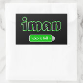 Sticker Rectangulaire Islam (Sac)