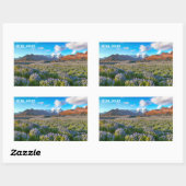 Sticker Rectangulaire Islande (Feuille)