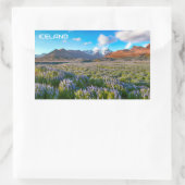 Sticker Rectangulaire Islande (Sac)