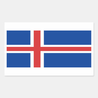 STICKER RECTANGULAIRE ISLANDE
