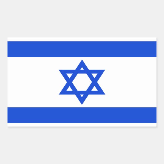 Sticker Rectangulaire Israël (Devant)