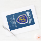 Sticker Rectangulaire Israël fort - Am Yisrael Chai (Enveloppe)