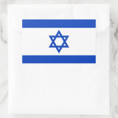 Sticker Rectangulaire Israeli Flag (Sac)