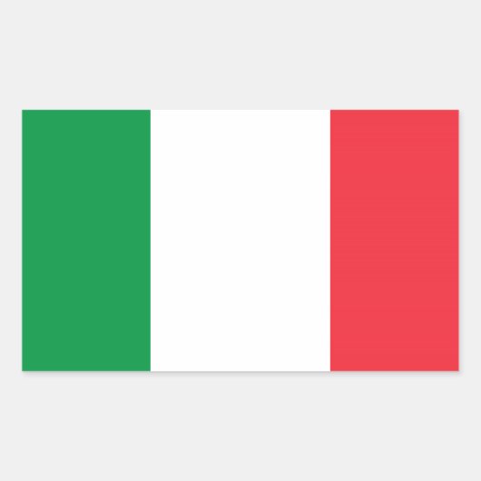 Sticker Rectangulaire Italie (Devant)