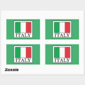 Sticker Rectangulaire Italie (Feuille)