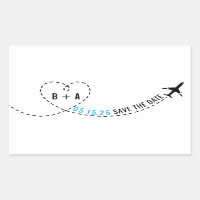 Itinéraire d'avion Monogramme Mariage Date personn