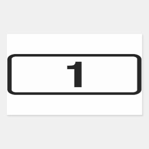 Sticker Rectangulaire Itinéraire de QUATRE Islande 1 (Þjóðvegur 1)
