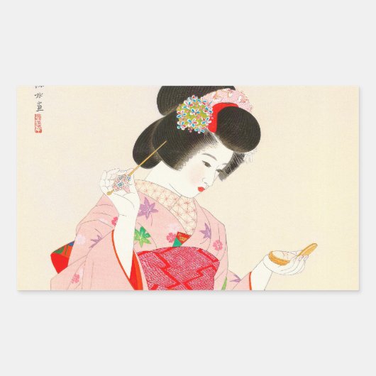 Sticker Rectangulaire Ito Shinsui maquillage (Devant)