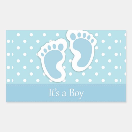 Sticker Rectangulaire It's A Boy (Devant)