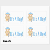 Sticker Rectangulaire It's A Boy (Feuille)