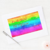 Sticker Rectangulaire It's All About The Rainbow Love 03 (Enveloppe)