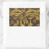 STICKER RECTANGULAIRE IV - NÉPAL (Sac)