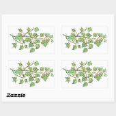 Sticker Rectangulaire Ivy anglais (Feuille)