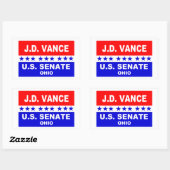 Sticker Rectangulaire J.D. Vance Sénat américain Ohio 2022 (Feuille)