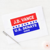Sticker Rectangulaire J.D. Vance Sénat américain Ohio 2022 (Enveloppe)