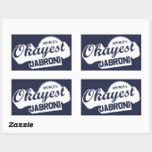 Sticker Rectangulaire Jabroni, le plus Okayest du monde (Feuille)