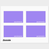 Sticker Rectangulaire Jacaranda purple color (Feuille)