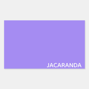 Sticker Rectangulaire Jacaranda purple color